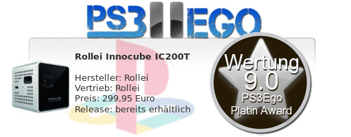 Review: Innocube IC200T Pico Projektor im Test Rollei Review Bewertung 9.0 Review: Innocube IC200T Pico Projektor im Test