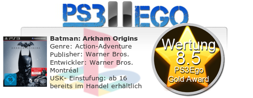 Batman Arkham Origins Bewertung 8.5 Review: Batman Arkham Origins   Der Anfang im Test