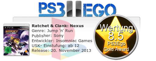 Ratchet Clank Nexus Review Bewertung 8.5 Review: Ratchet & Clank Nexus   Der einsame Lombax im Test
