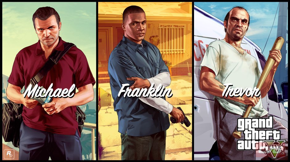 Gta V Artwork GTA V: Frisches Artwork zeigt Michael, Franklin und Trevor